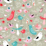 Texture funny birds