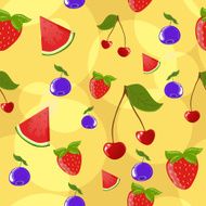 Seamless berries background
