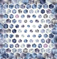 3d cubes seamless pattern