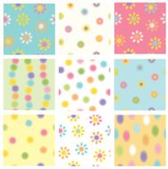 Vector floral seamless patterns N2