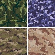 Vector Camouflage - Seamless Tiles