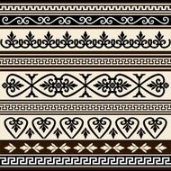 Collections of vector antique borders for design