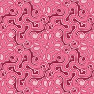 Seamless Psychedelic Baroque Inspired Pattern