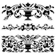Antique vector borders