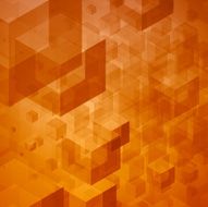 Abstract geometric 3d cubes technology