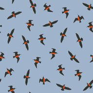 Flying birds seamless background