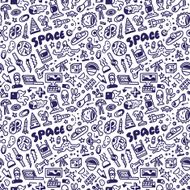 Space - seamless vector background N2