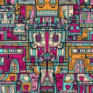 City colorful panorama