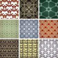 Set of 9 seamless patterns N5