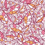 Autumn Leaves Falling Seamless Pattern Background N2