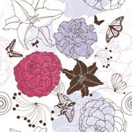 Seamless floral background N243