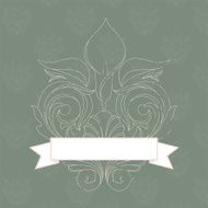 Vintage baroque banner