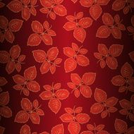 Seamless background with leaves of roses