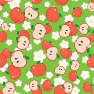Red apples pattern