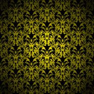 floral gothic gold