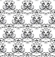 monochrome damask wallpaper