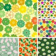 Seamless Flower Backgrounds N2