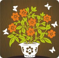 floral background illustration N9