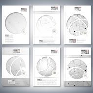 Molecule structure background Brochure flyer or report for business template N2