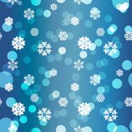 Winter seamless texture with snowflakes