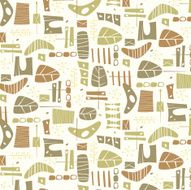 Beige Cheeseplant Pattern