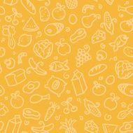 seamless pattern food