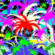 palm trees seamless background