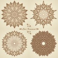 Set of four mandalas