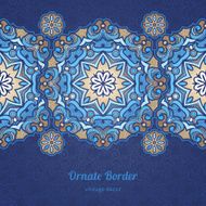 Vector seamless border in Eastern style N30