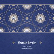 Vector seamless border in Eastern style N31