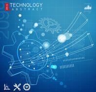 Abstract Technology Drawing