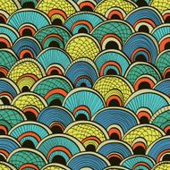 Abstract background with ornate fish scales