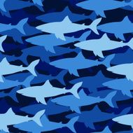 pattern with sharks
