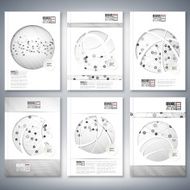 Molecule structure background Brochure flyer or report for business template N3