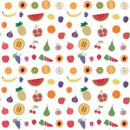 Fruit seamless pattern background