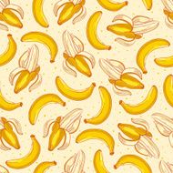 Cute yellow bananas