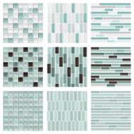 Seamless glass tile background