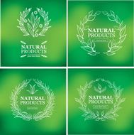 organic natural logos - Illustration