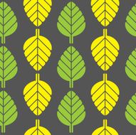 Seamless Modern Leaf Print