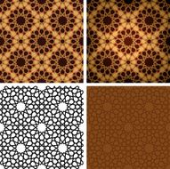 Islamic wooden tile