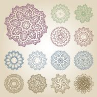 Set of arabic patterns