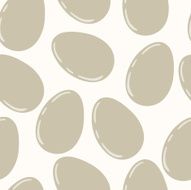 vector pattern with Easter decorations