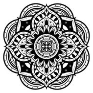 Black And White Mandala N2
