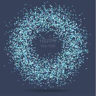 blue circular shape N2