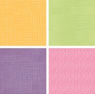 Four Fabric Textures Seamless Patterns Set