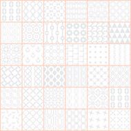 B&amp;W graphic seamless patterns 36 design Vector abstract background
