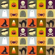 Halloween Square Pattern