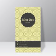 Trendy business card template N4