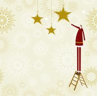 Santa&#039;s christmas card