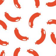 Seamless Background Of Sausages